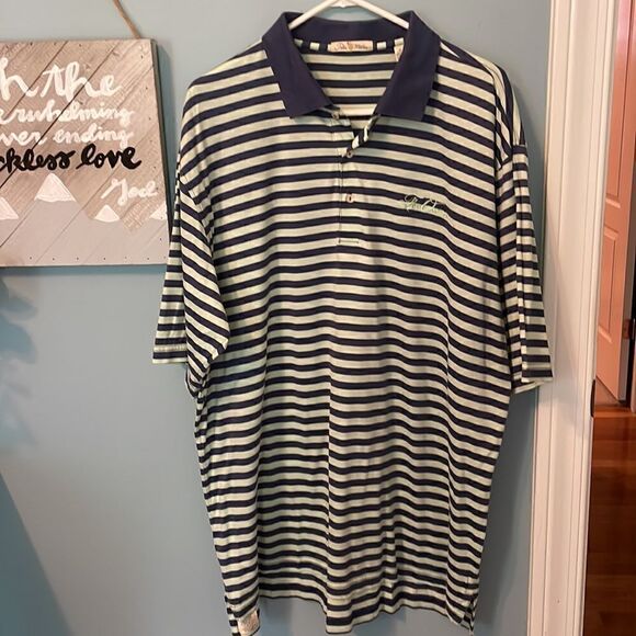 Peter Millar Striped Polo Shirt - XL - Excellent Condition - Picture 4 of 5